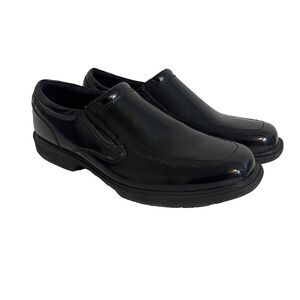 Nunn Bush Bleeker Street Bike Toe Slip On Comfortable Shoes Black Size 13M 84357